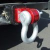 Factor 55 Aluminum HitchLink - Red installed with D-Ring (not included)