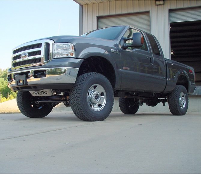 2005-2007 F-250 F-350 4WD Front 3/" Leveling Kit With Shock Extender