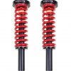 BOSS 0-3 Lift Front Coilovers for 2009-2013 Ford F150 Red with carbon fiber weatherwrap