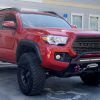 FOX Suspension Lift Kit Installed on a red toyota tacoma