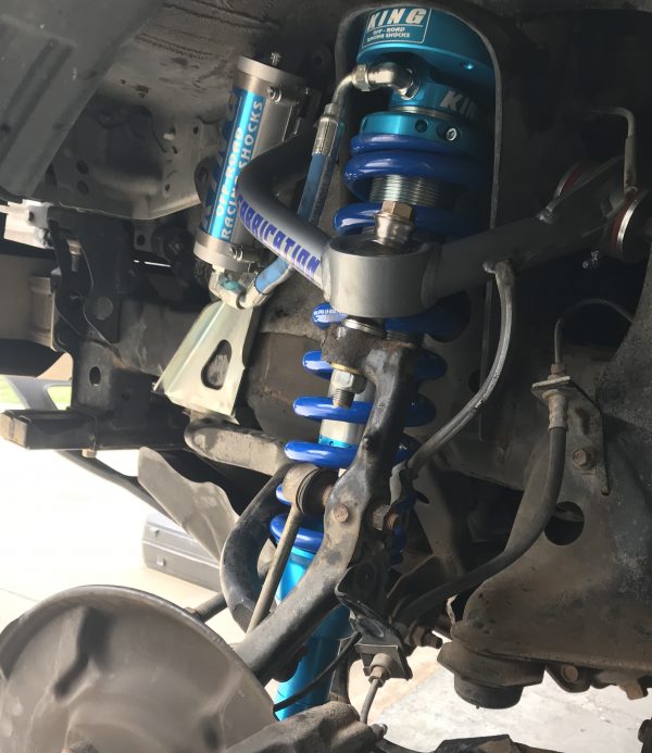 King coilovers installed on a toyota Tacoma