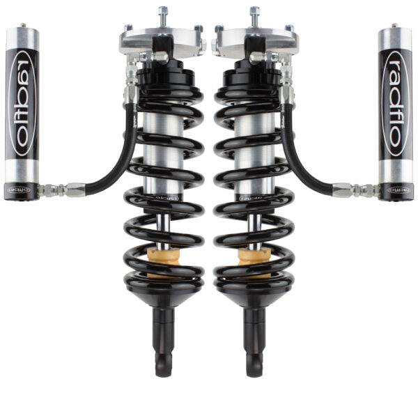 Radflo 2.5 Body 2" Front Lift Reservoir Shocks for 2015-2020 Chevy Colorado