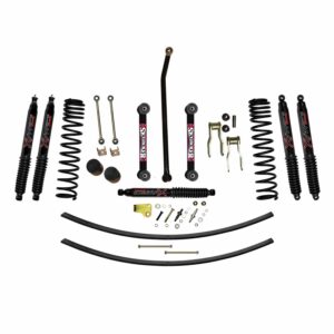 Skyjacker 4.5" Front Dual Rate Coil Lift Kit w/ Black Max Shocks For 1986-92 Jeep Comanche MJ 2WD/4WD