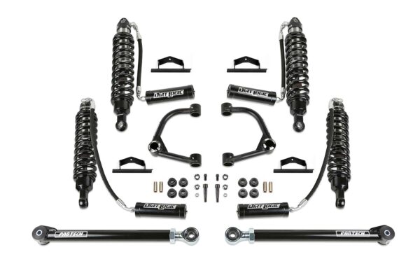 Fabtech 3 Lift Kit for 2021-2022 Ford Bronco 4WD with Uniball UCA Front and Rear Dirt Logic 2.5 RESI Coilovers k2378dl