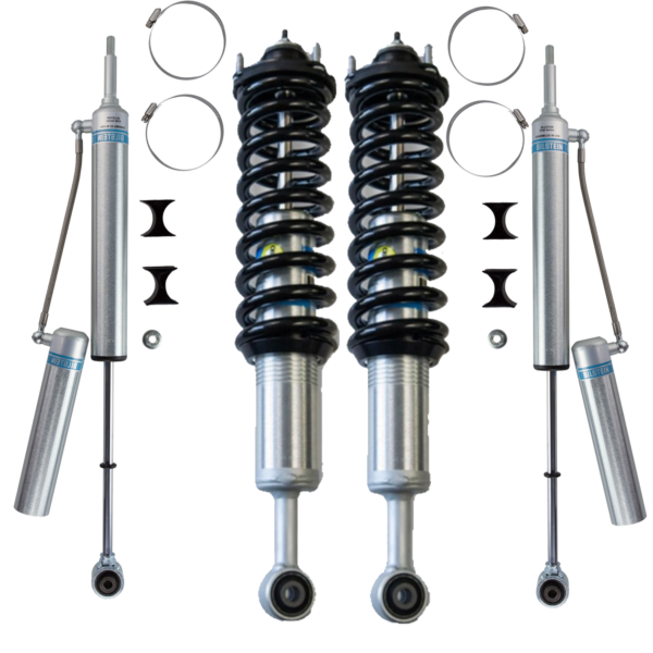 Bilstein 6112 0.75-2.5" Front Assembled Coilovers, 5160 Rear 0-1" Shocks for 2007-2021 Toyota Tundra