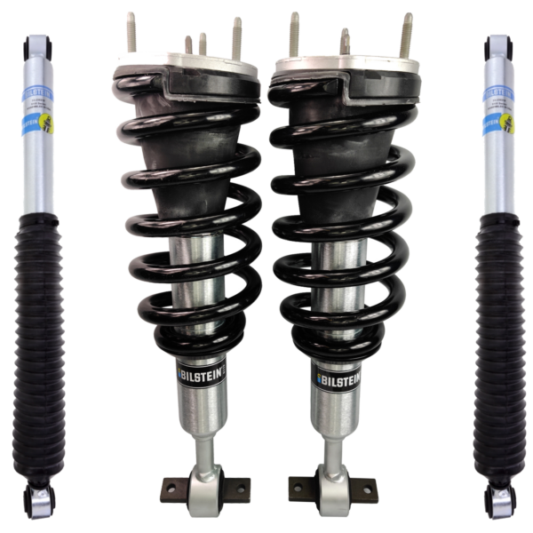 Bilstein 6112 Front Assembled 0.3-2.5" Coilovers with rear 5100 Shocks for 2019-2022 Chevy/GMC Sierra Silverado 1500 2WD/4WD