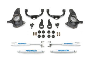Fabtech 3.5 Ball Joint UCA Lift Kit for 2011-2019 GMC Sierra 3500 2WD-4WD with Perf Shocks
