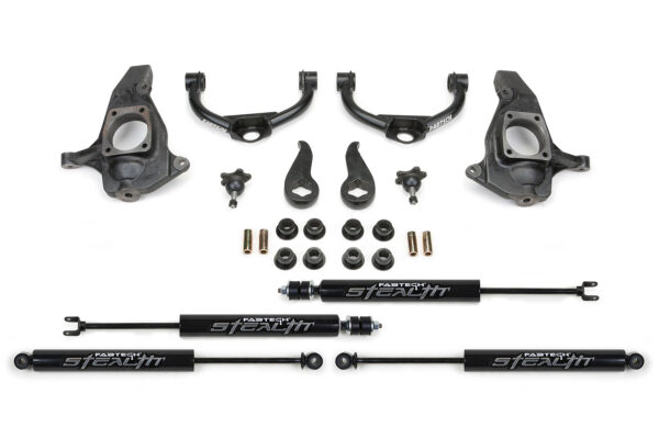 Fabtech 3.5 Ball Joint UCA Lift Kit for 2011-2019 Chevrolet Silverado 2500 2WD-4WD with Stealth Shocks