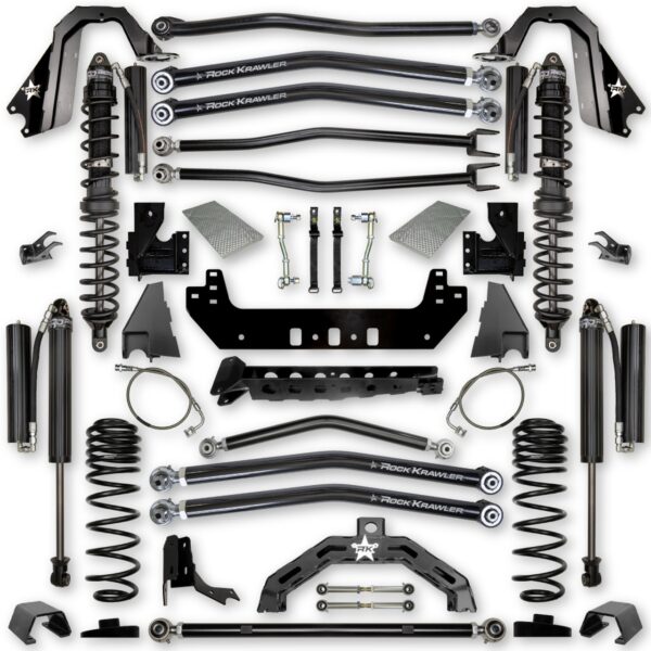 Gladiator Lift Kit 4.5 Inch Adventure-X Coil Over Long Arm System For 20-Pres Jeep Gladiator Rock Krawler - JT45AXLA-DCS