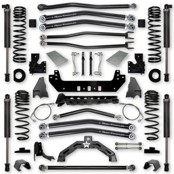 Gladiator Lift Kit 4.5 Inch Adventure-X Long Arm System Stage 1 For 20-Pres Jeep Gladiator Rock Krawler - JT45AXLA-DS1