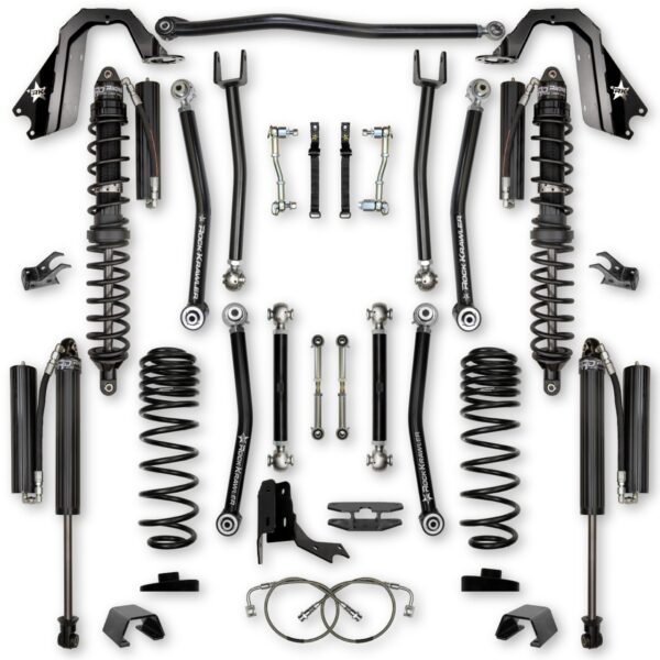 Gladiator Lift Kit 4.5 Inch X Factor Coil Over System For 20-Pres Jeep Gladiator Rock Krawler - JT45XF-DCS