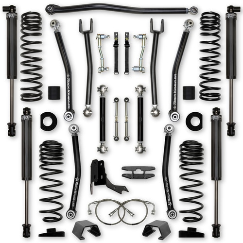 Gladiator Lift Kit 4.5 Inch X Factor System Stage 1 For 20-Pres Jeep Gladiator Rock Krawler - JT45XF-DS1