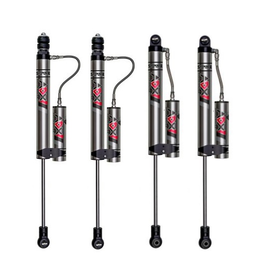 Skyjacker 3.5-4.5 Front-Rear Monotube Shocks for 1997-2006 Jeep Wrangler (TJ) 4WD with ADX 2.0 Adventure Series Remote Reservoir Aluminum